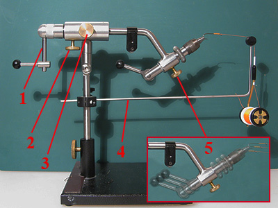 TRUE ROTARY VISE TMF fly tying GOLD Grilse Vices by Tier McFlier